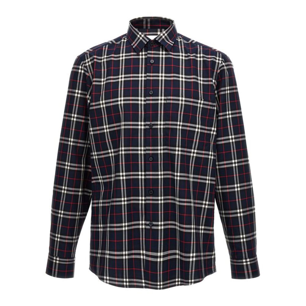 Burberry Blue Cotton Men's Blouse